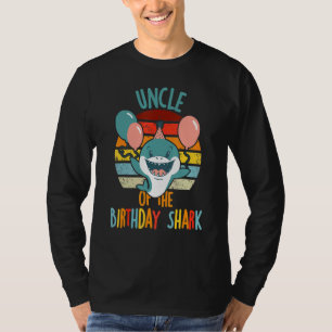 Uncle Of The Shark Birthday Matching Family T-Shirt