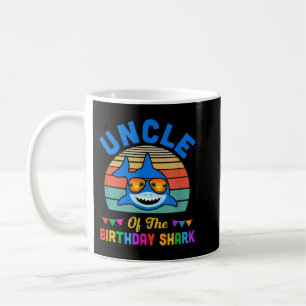 Uncle Of The Shark Birthday Uncle Matching Family Coffee Mug