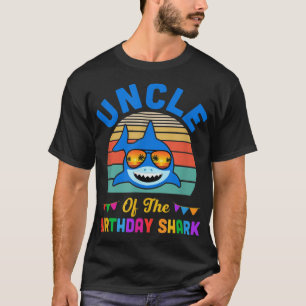 Uncle Of The Shark Birthday Uncle Matching Family T-Shirt
