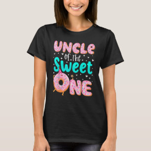 Uncle Of The Sweet One 1st Birthday Doughnut Theme T-Shirt