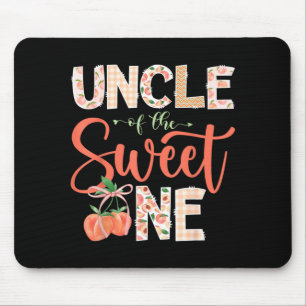Uncle of The Sweet One Peach 1st Birthday Girl Mouse Pad