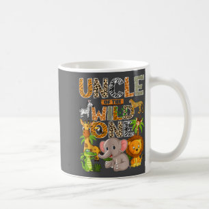 Uncle Of The Wild One 1st Birthday Boy Safari Jung Coffee Mug