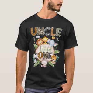 Uncle Of The Wild One 1St Birthday Safari Jungle A T-Shirt