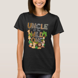 Uncle Of The Wild One Safari Jungle 1St Birthday P T-Shirt
