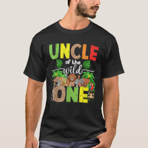 Uncle of the Wild One Zoo Birthday Safari Jungle A T-Shirt