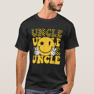 Uncle One Happy Dude 1st Smile Face Birthday Famil T-Shirt