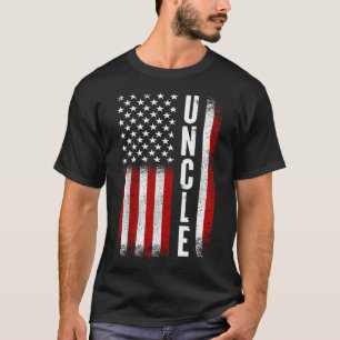 Uncle Patriotic American USA Flag Best Uncle Ever T-Shirt