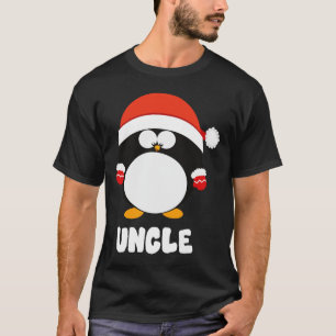 Uncle Penguin Christmas Santa T Shirt Family Match