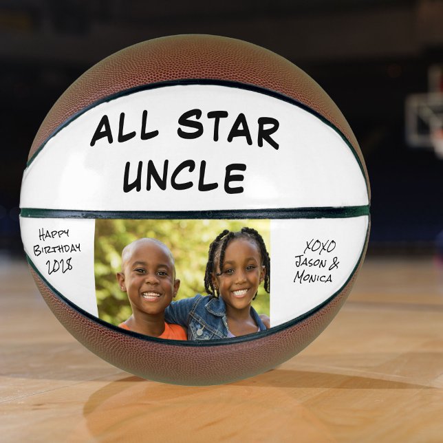 Uncle Personalised Photo Basketball (Creator Uploaded)