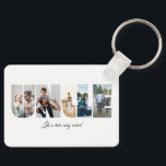 Uncle Photo Collage 5 Pictures Collage Key Ring<br><div class="desc">This is a photo collage keychain that spells out the word UNCLE along with a custom message. This is the perfect gift for an uncle for uncle's day,  his birthday or Christmas.</div>