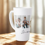 Uncle Photo Collage 5 Pictures Collage Latte Mug<br><div class="desc">This is a photo collage latte mug that spells out the word UNCLE along with a custom message. This is the perfect gift for an uncle for uncle's day,  his birthday or Christmas.</div>