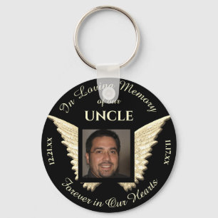 Uncle Photo Memorial Keychain