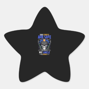 Uncle Police Items Gift For Brother Uncle Gift Star Sticker