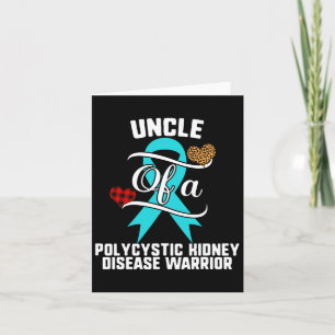 Uncle Polycystic Kidney Disease Awareness Leopard Card