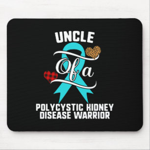 Uncle Polycystic Kidney Disease Awareness Leopard Mouse Pad