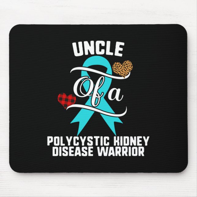 Uncle Polycystic Kidney Disease Awareness Leopard  Mouse Pad (Front)