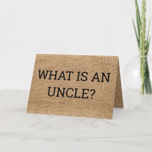 Uncle Pregnancy Announcement Card For Brother