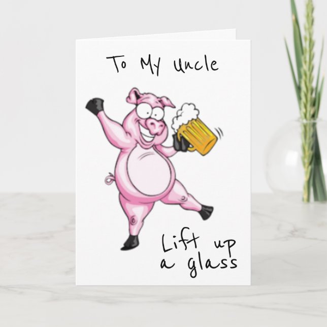**UNCLE** READY TO CELEBRATE **BIRTHDAY** CARD (Front)