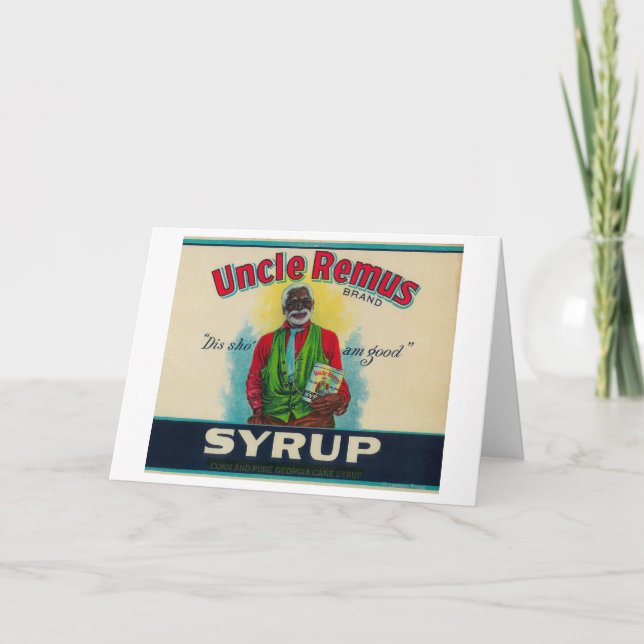 Uncle Remus Syrup LabelCairo, GA Card (Front)