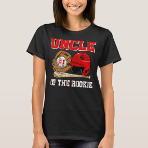 Uncle Rookie of Year 1st Birthday Baseball Matchin T-Shirt