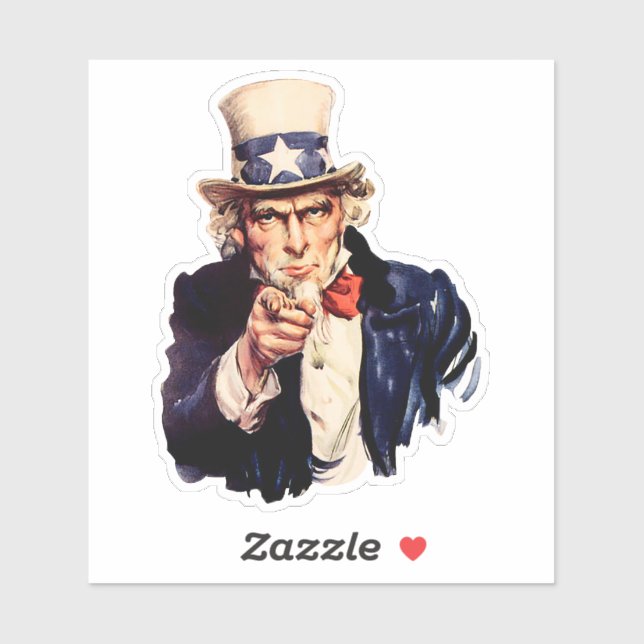 Uncle Sam 1 Sticker (Sheet)