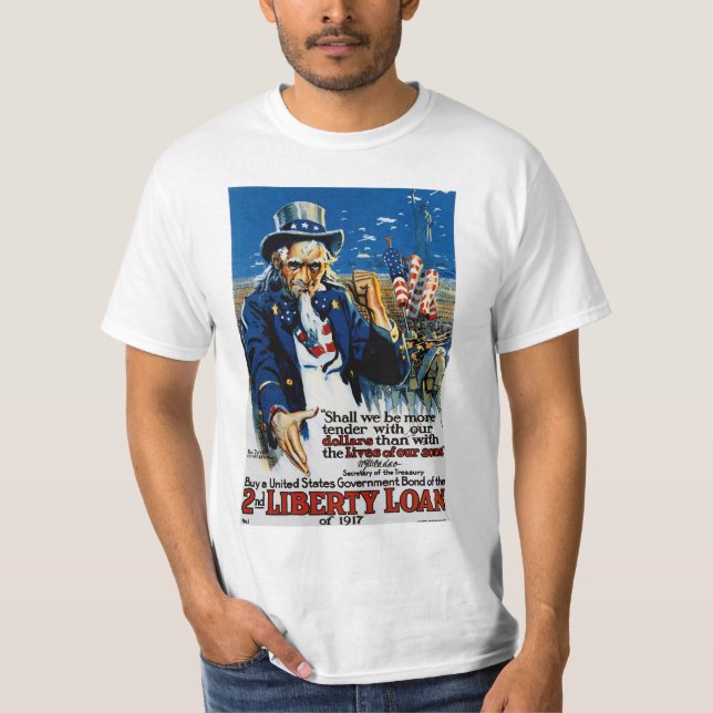 Uncle Sam 2nd Liberty Loan T-Shirt (Front)