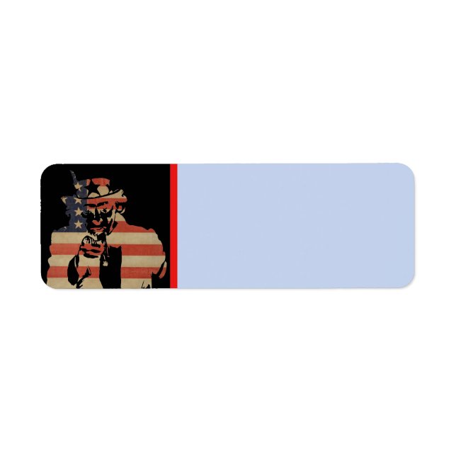 Uncle Sam Address Label Return Address Label (Front)
