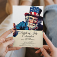 Uncle Sam And Simple Fourth Of July Celebration 
