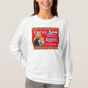 Uncle Sam Apple Label (red) - Wapato, WA T-Shirt