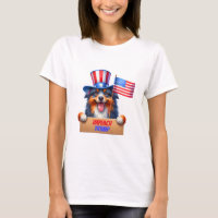 Uncle Sam Australian Shepherd Impeach Trump