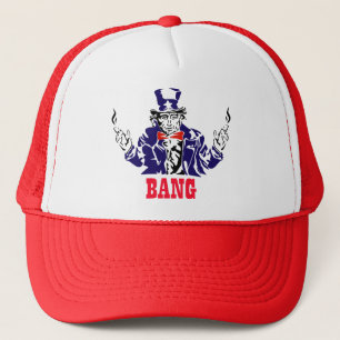 Uncle Sam Bangs Trucker Hat