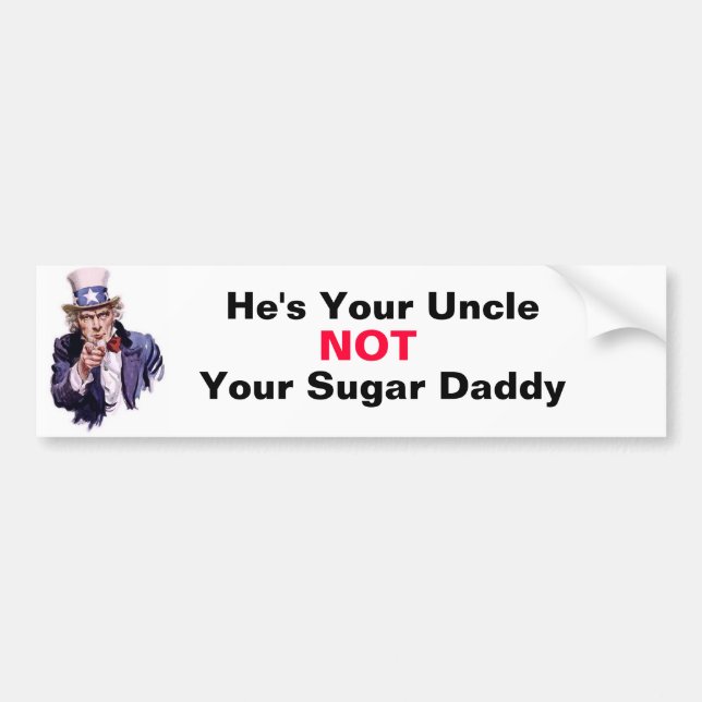 Uncle Sam Bumper Sticker (Front)