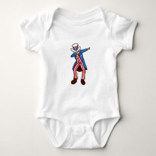 Uncle Sam Dab Baby Bodysuit