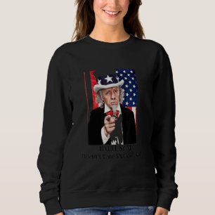 Uncle Sam Doesn't Care Snowflakes American Flag_1 Sweatshirt