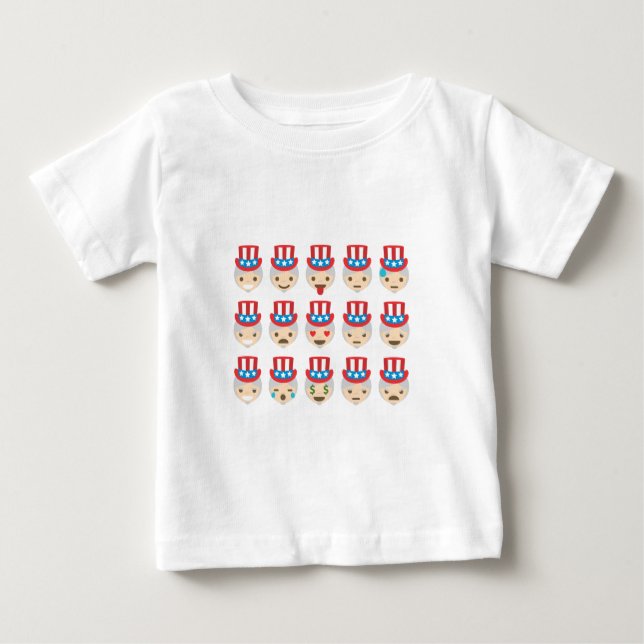 uncle sam emoji baby T-Shirt (Front)