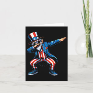 Uncle Sam Funny 4th Of July Patriotic Boys Girls M Card