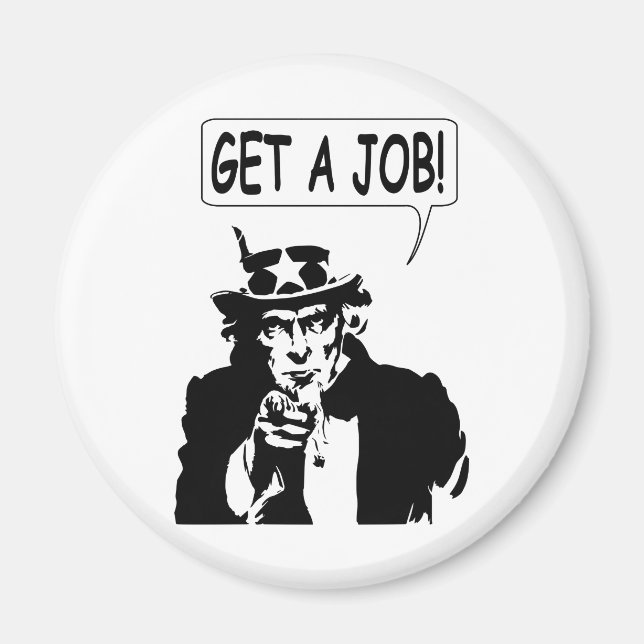 Uncle Sam Get A Job Magnet (Front)