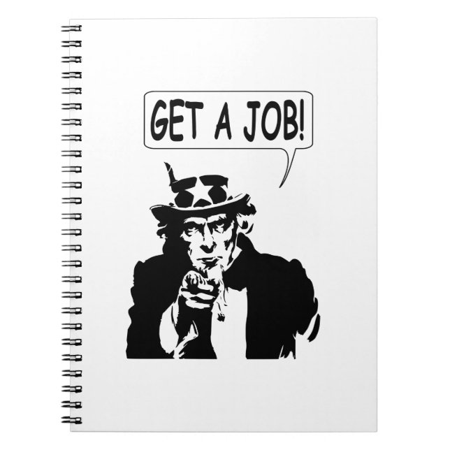 Uncle Sam Get A Job Notebook (Front)