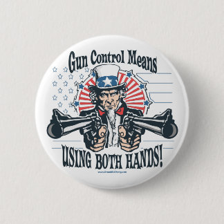 Uncle Sam Gun Control Button