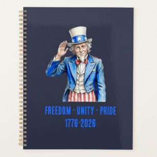 Uncle Sam Happy 4th of July Patriotic Planner