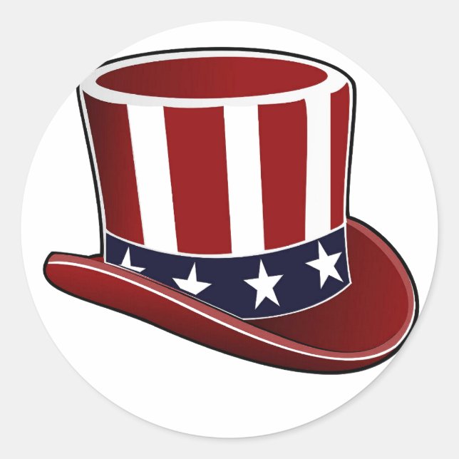 Uncle Sam Hat Sticker (Front)