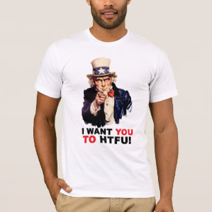 Uncle Sam HTFU - American Apparel T-Shirt