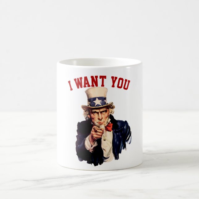 Uncle Sam, I Want You Coffee Mug (Center)