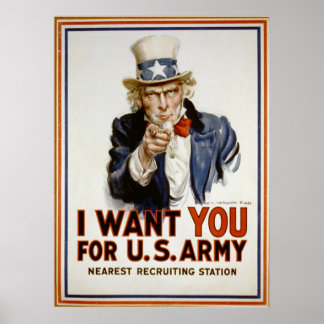 Uncle Sam - I Want You Poster