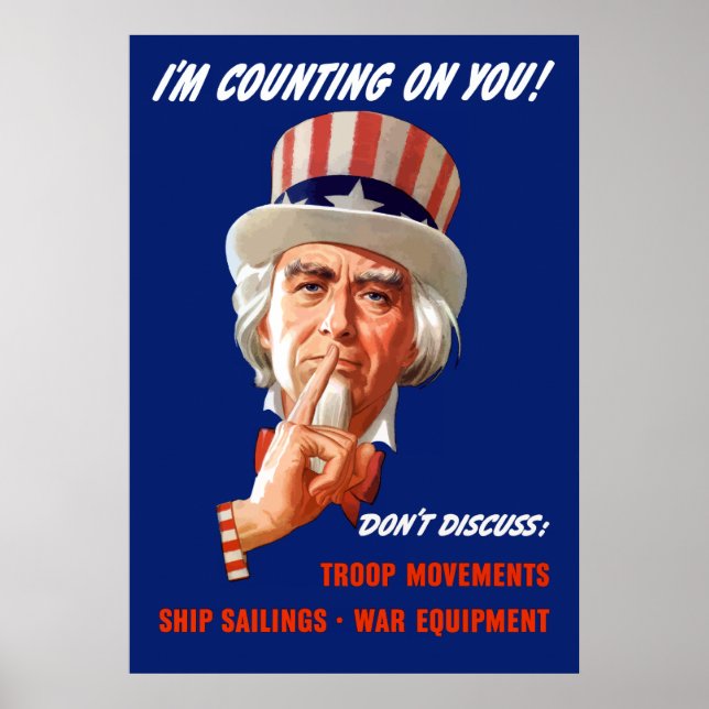 Uncle Sam -- I'm Counting On You! Poster (Front)
