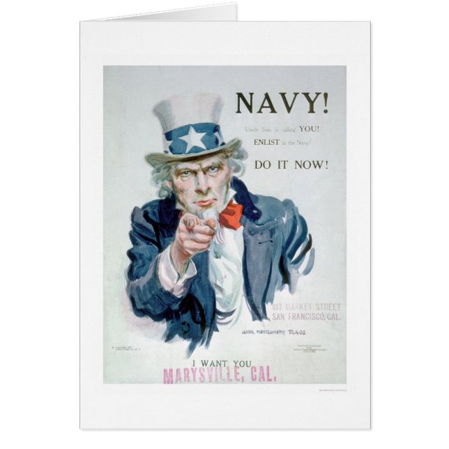 Uncle Sam is Calling You!  Enlist Navy (US02148B) (Front)