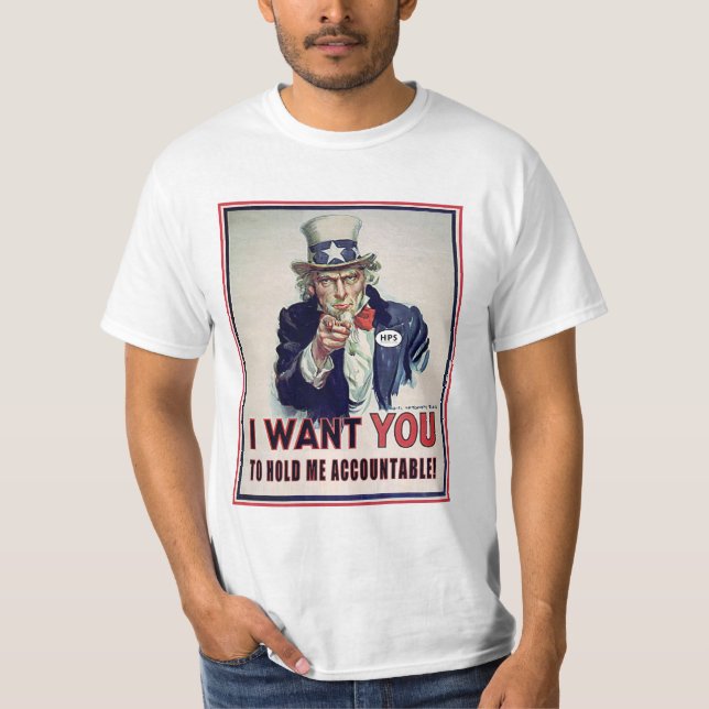 Uncle Sam Just Wants To Be Held T-Shirt (Front)