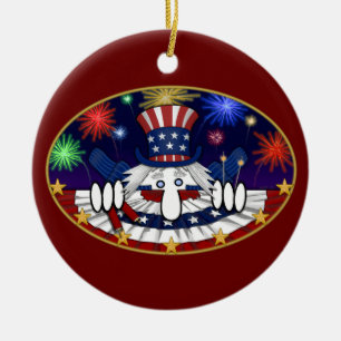Uncle Sam Kilroy Ornament