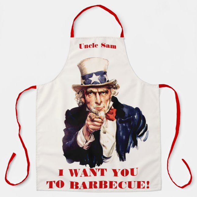 Uncle Sam Personalise Apron (Front)