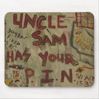 UNCLE SAM PIN NUMBER MOUSE PAD